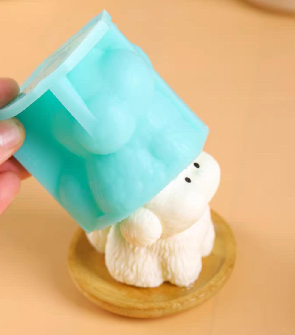 3D PUPPY MOULD - DOG MOULD - PASTRY MOULD – SILICON MOULD - Image 2