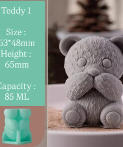 Alternative view of TRIO TEDDY BEAR SET - PASTRY MOULD – SILICON MOULD