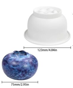 Alternative view of 3D BLUEBERRY CAKE MOULD – SILICON MOULD