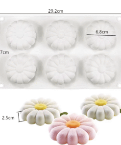 Alternative view of DAISY PASTRY MOULD – PASTRY MOULD – SILICON MOULD