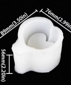 Alternative view of HEART CUP MOULD - MOUSSE MOULD - PUDDING MOULD – CHOCOLATE MOULD – PASTRY MOULD