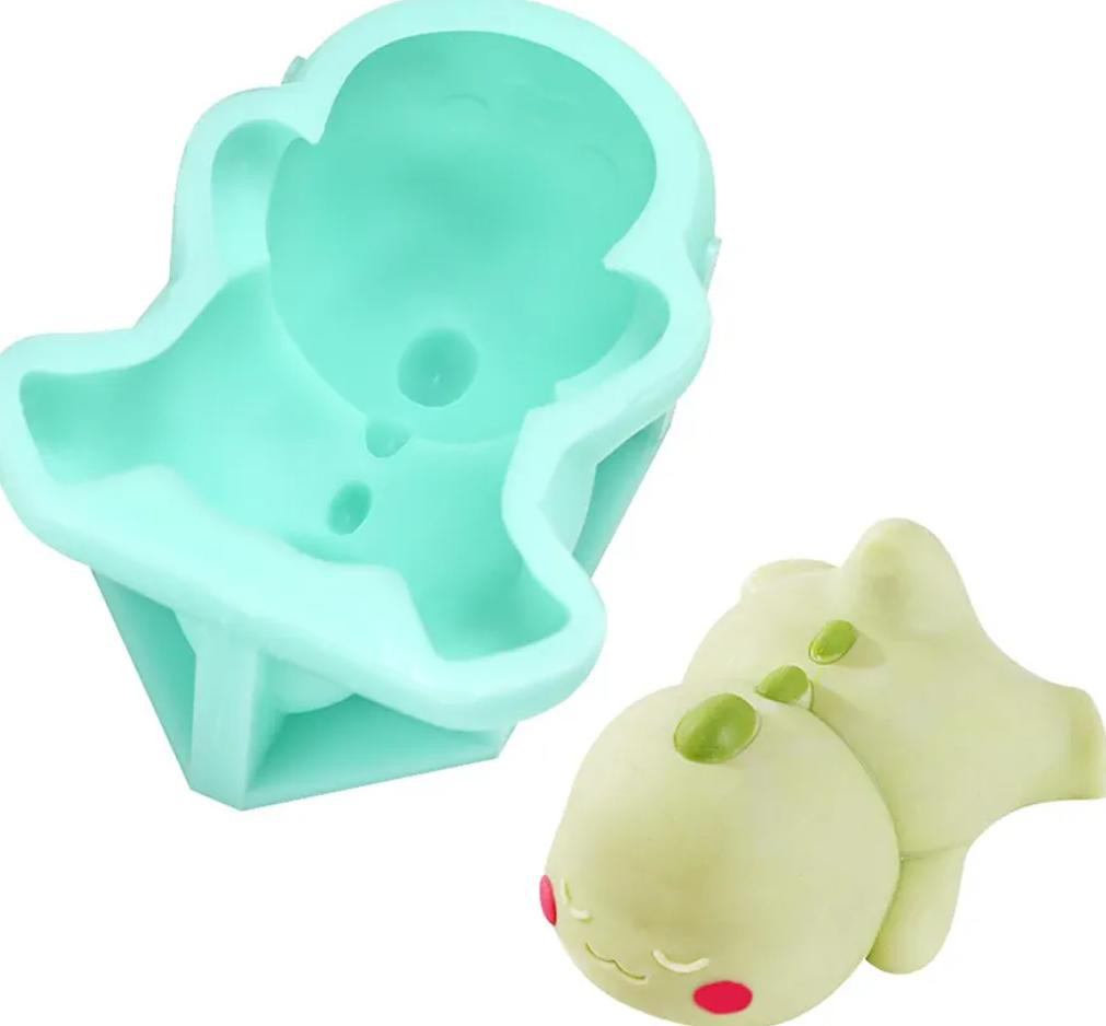 3D BABY DINOSAUR MOULD - PASTRY MOULD - SILICON MOULD - DINO MOULD - DESSERT MOULD - Image 2