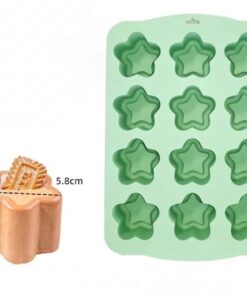 Alternative view of STAR CHEESECAKE MOULD - PASTRY MOULD - 12 CAVITY - SILICON MOULD