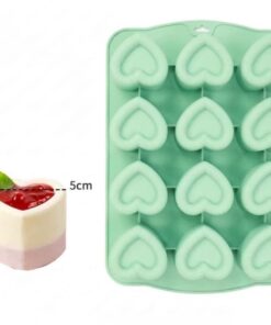 Alternative view of HEART CHEESECAKE MOULD - PASTRY MOULD - 12 CAVITY - SILICON MOULD