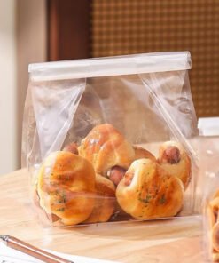 LARGE CLEAR BAGS WITH ATTACHED WIRE TIES (1 PACK = 50 BAGS)