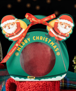 Alternative view of GREEN CHRISTMAS SNOW GLOBE CONTAINERS + CARRIER (1 PACK = 10 GLOBE CONTAINERS + 10 CARRIERS)