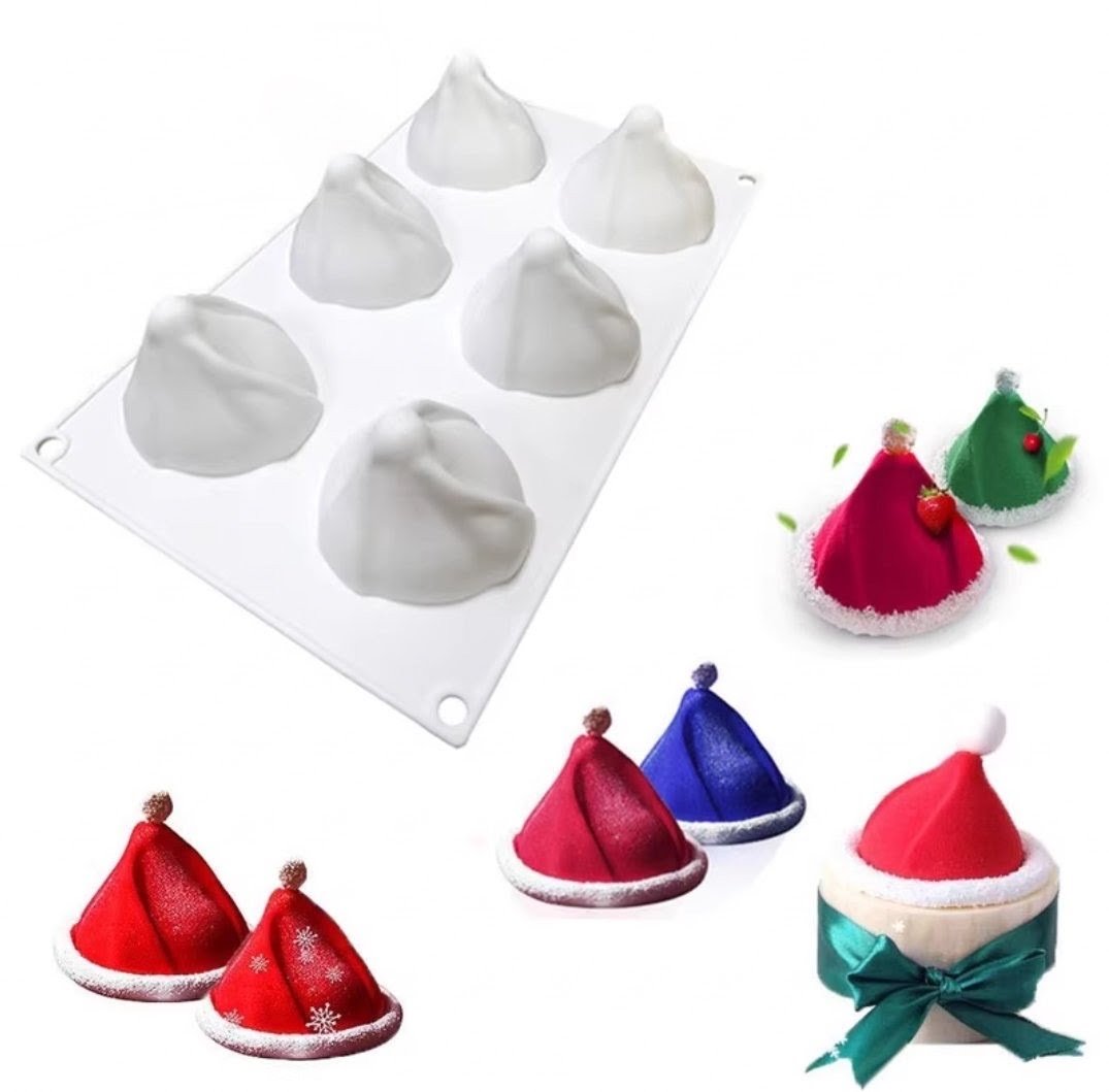 SANTA CAP PASTRY MOULD - CHRISTMAS MOULD - SILICON MOULD